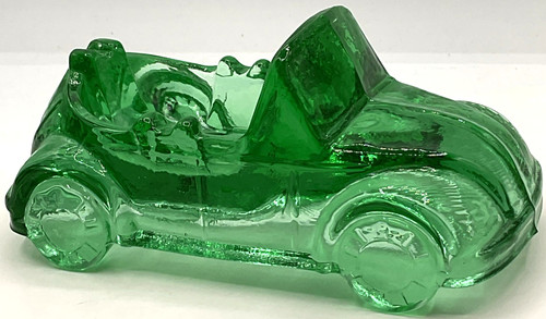 Novelty green glass bug beetle - green,